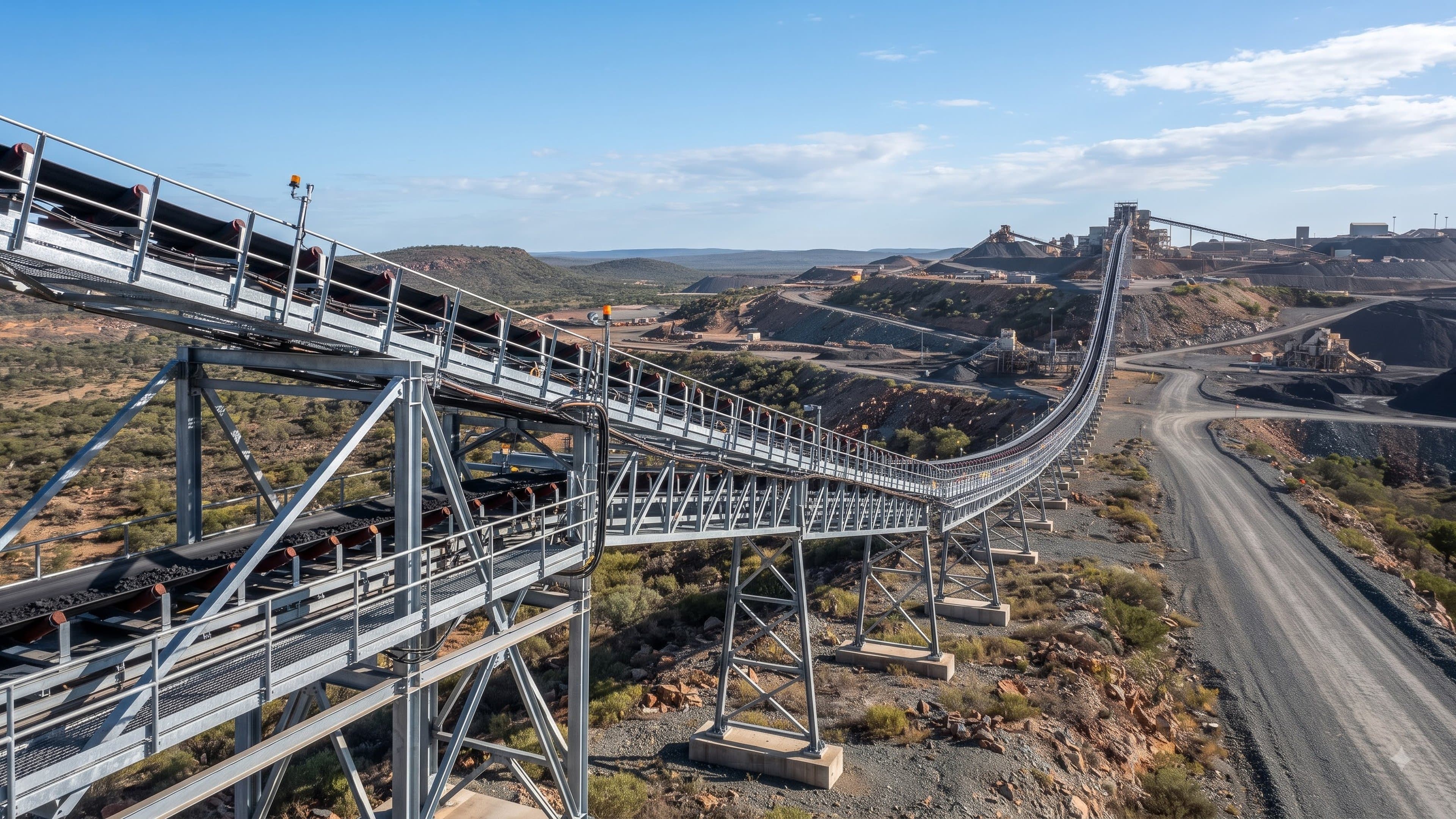 Industrial Conveyor Belt System